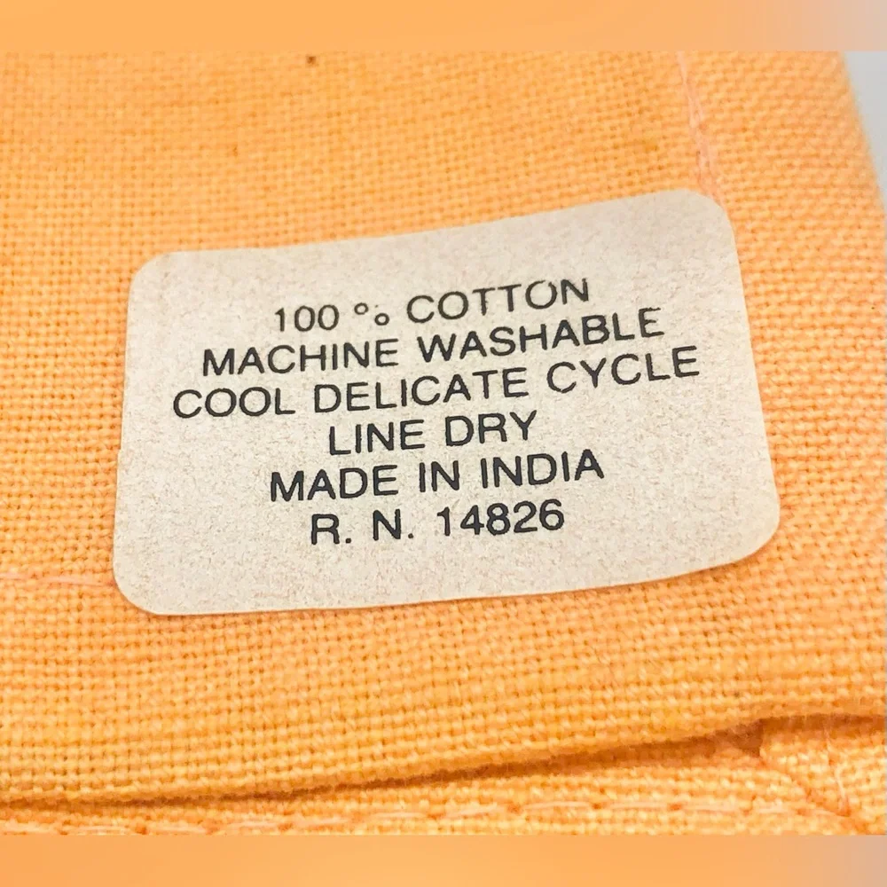 5 Orange Salmon 100% Cotton Cloth Dinner Napkins 17x17 Solid Woven Table Linens